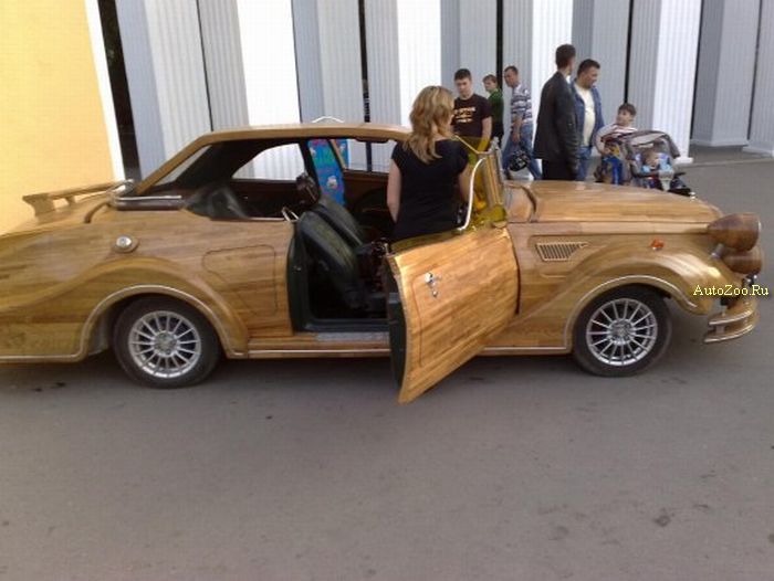 wood car