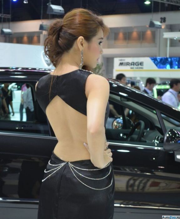 Азиатские девушки с автовыставки 2012 в Таиланде